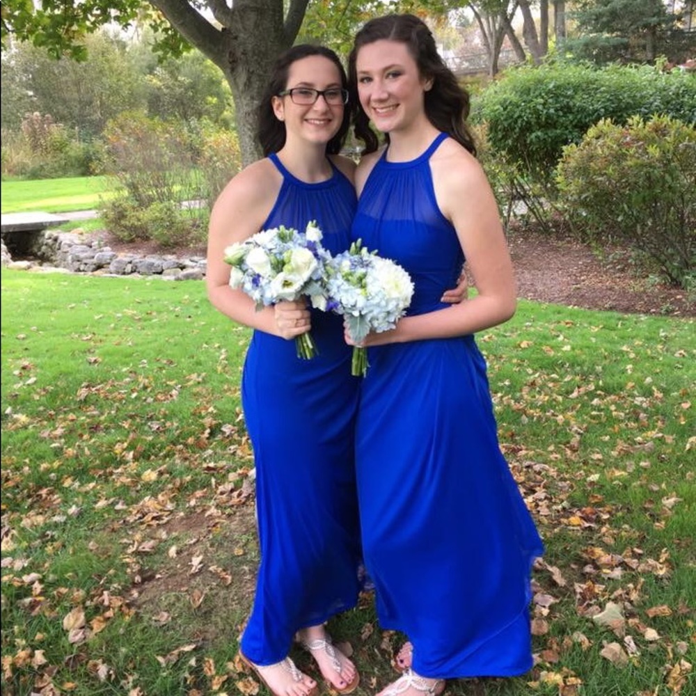 Cobalt blue bridesmaid/prom dress